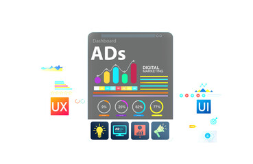 PNG transparent Digital Marketing for promotion of products with social media, email, website and channel search engine.Marketing development and goals strategy.Attract organic traffic for big sales.	