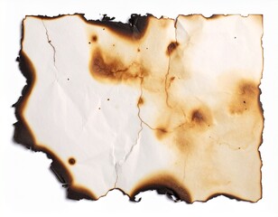 Rustic grunge style aged paper texture with burnt