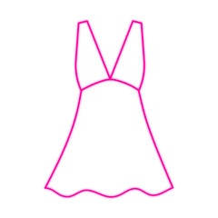 neon red dress icon