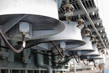Cooling system fans are essential for transformer inspection and maintenance in substation ensuring...
