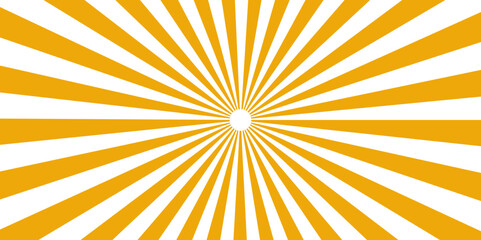 Spiral radial striped backdrop design. Yellow abstract background with light of sunburst. Symmetrical curved segments, a hypnotic, sunburst optical illusion. floral patterns with stippling texture.