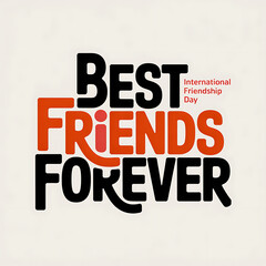 Fototapeta premium Friendship Day, Cheerful Diverse, Happy Friendship Day. Celebrating International Friendship Day Poster. Design 