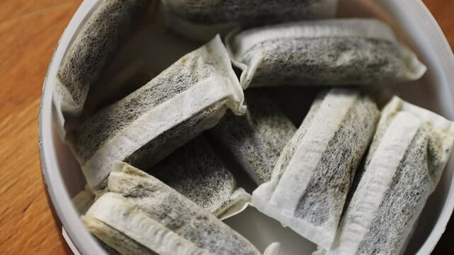 Snus nicotine tobacco close up, pack of tobacco for gum. unhealthy addiction.