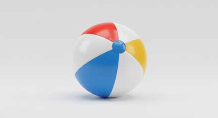 Fototapeta premium Colorful Beach Ball Summer Fun Inflatable Toy