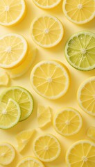 Fototapeta premium Citrus Burst Elegance Wallpaper