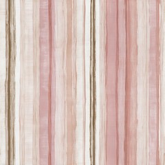 Fototapeta premium A soft vertical stripe print featuring alternating blush pink and beige bands, each enriched with subtle vertical textile textures. A fine dark line defines the division between.