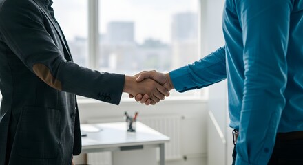 Successful Business Partnership A Handshake Symbolizing Collaboration and Growth