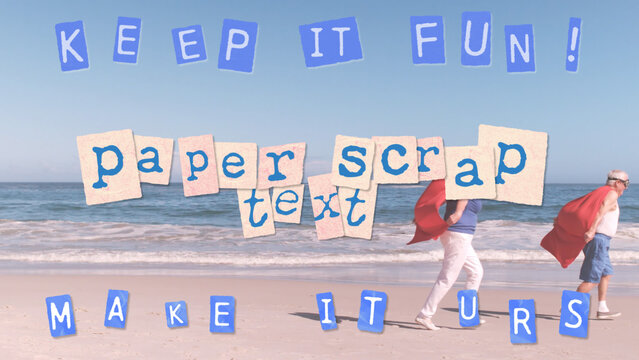 Paper Scrap Text