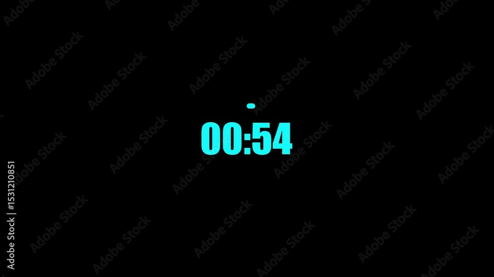 Poster 60 to 0 seconds, rounded circle 60 seconds countdown1 minute countdown. timer countdown background. 