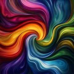Abstract swirl background art in illustration space geometry. Background consists of fractal multicolor texture and is suitable for use in projects on imagination, creativity and design. 
