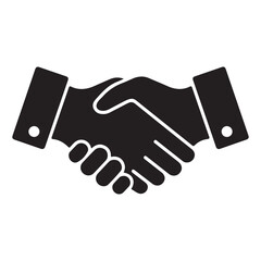 handshake icon vector illustration