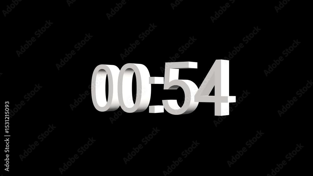 Poster 60 to 0 seconds, rounded circle 60 seconds countdown1 minute countdown. timer countdown background. 