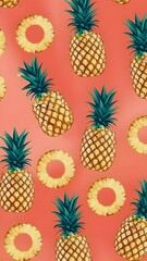Tropical Pineapple Punch Wallpaper