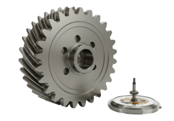 Isolated Intricate Clock Gear Assembly Mechanism