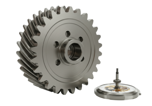 Isolated Intricate Clock Gear Assembly Mechanism