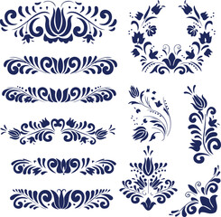 Beautiful flower art and mandala vector design