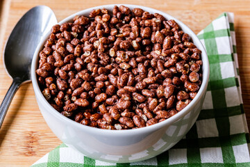 Bowl Of Classic British Favourite Coco Pops Breakfast Cereal