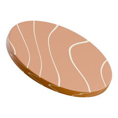 3D Render Detailed illustration of raw chicken breast, ideal for culinary, nutrition, and food industry applications.