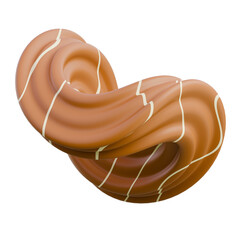3D Render Detailed image of a hazelnut, suitable for food, nutrition, and healthy eating content.