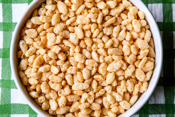 Bowl Of Classic Rice Krispies Breakfast Cereals