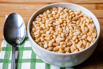 Bowl Of Classic Rice Krispies Breakfast Cereals