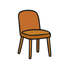 Chair bundle vector icon set for home decor, interior seat symbol for workspace illustration, editable minimal flat asset for modern UI design, furniture graphic for digital use