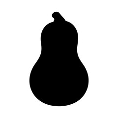Butternut squash silhouette black and white