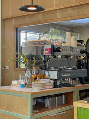 modern kitchen interior with kitchen