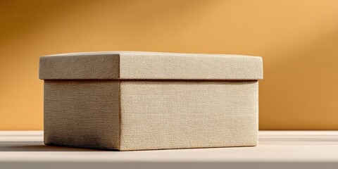 Open cardboard box banner