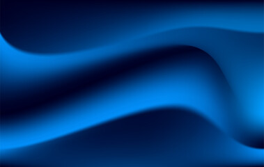 Abstract blue gradient flowing wave