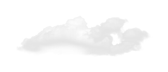 Realistic Isolated White Cloud