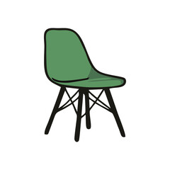 Office chair vector collection for business furniture, workplace seat icon, ergonomic symbol, minimal flat vector for workspace illustration, clean line design for office interface