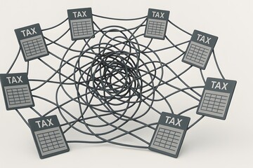 Tax Forms Interconnected in a Web of Financial Obligations