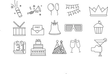 Party & Celebration Set Icons