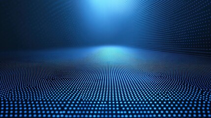 Abstract blue background with a textured surface and a bright light source.