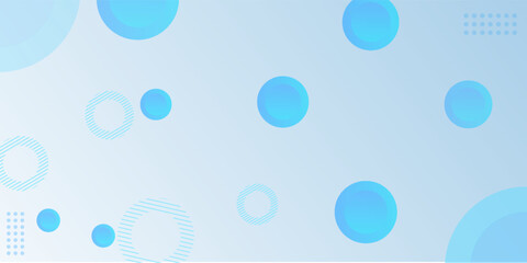 Abstract background, colorful. Blue gradations, circle effect style. Modern background, memphis.