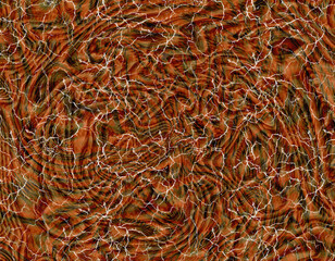 Abstract Swirling Brown Marble Texture with Cracks