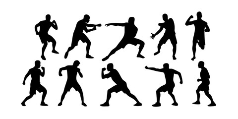 silhouettes of people