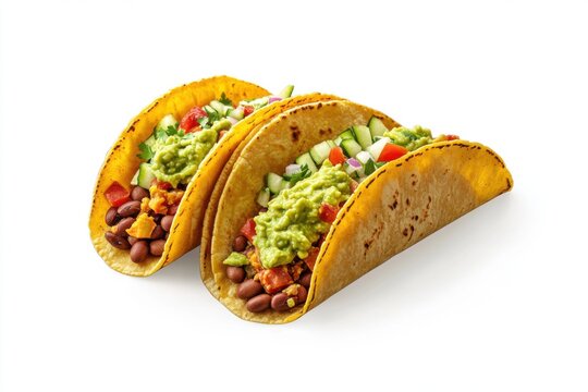 Tacos with Guacamole and Vegetables - Powered by Adobe