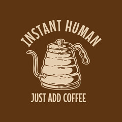 Hand drawn vintage coffee label illustration in retro style, perfect for cafe branding, packaging, or poster