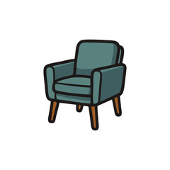 Chair vector chair icon workplace seat symbol editable graphic vector flat furniture illustration for interior layout modern decor design and digital asset stock pack for use