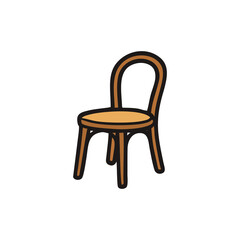 Chair vector chair icon infographic seat icon furniture vector symbol for home layout office workspace graphic editable illustration element for microstock design and stock pack