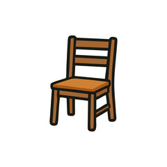 Chair vector chair icon soft seating vector modern graphic symbol for interior workspace furniture layout editable flat design illustration for stock vector and microstock graphic