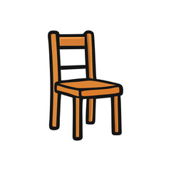 Chair vector chair icon line chair flat seat graphic symbol furniture for interior design home decor vector element for stock resource and editable digital asset for commercial use

