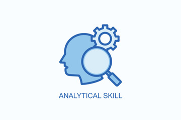 Analytical Skill Icon Or Logo Isolated Vector Illustration