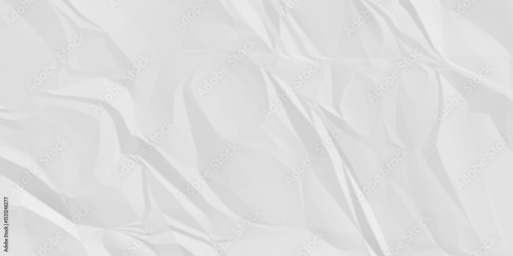 Poster abstract white paper texture background, old paper background ripple soft white pattern wave crumple