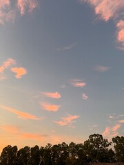sunset in the sky