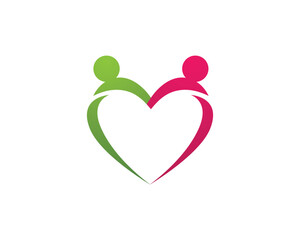 Human character logo sign