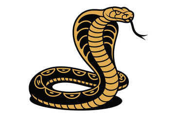 Fototapeta premium vector illustration of a cartoon snake