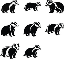 vector silhouettes of animals